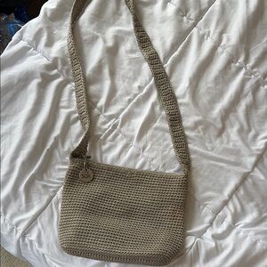The Sak Tan Crochet Crossbody Bag
